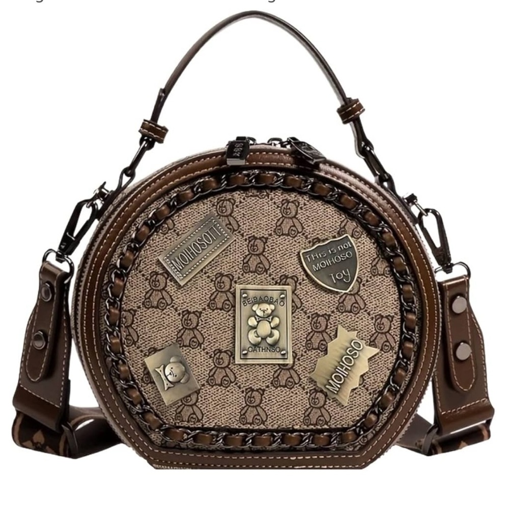 Mini circular handbag